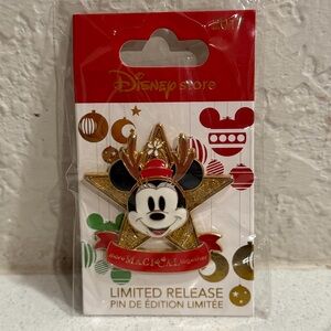 Limited Edition Disney Store Holiday 2017 Minnie Mouse Pin NWT